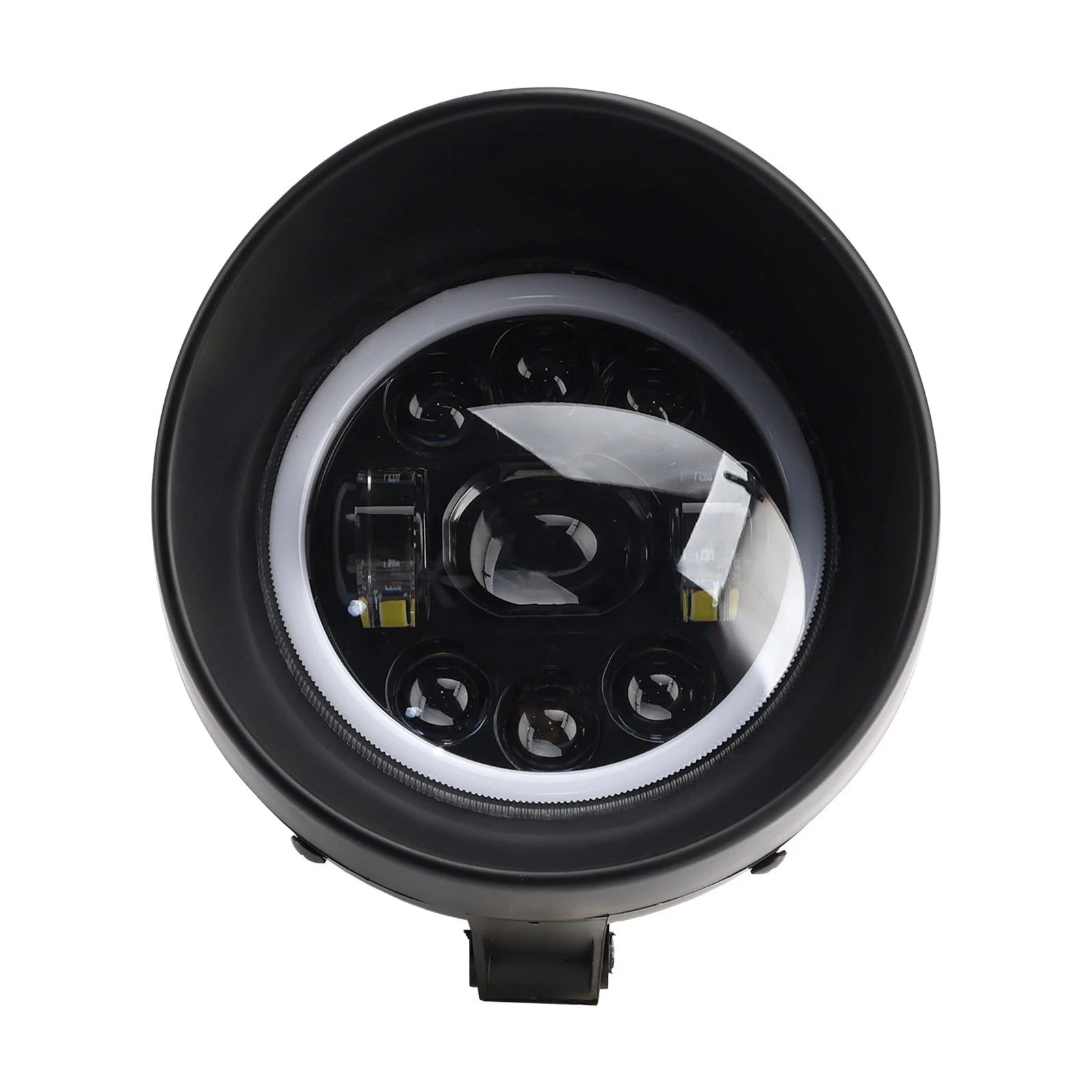 9-Bulb Beam Headlight Fog Lamp for Racer Bobber Chopper (Custom Fit)