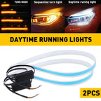 60CM LED DRL Light Amber Sequential Turn Signal Strip for Headlight (040)