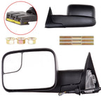 Set of 2 Power Tow Extend Flip Up Side Mirrors for Dodge Ram 1500-3500 (1994–1997)