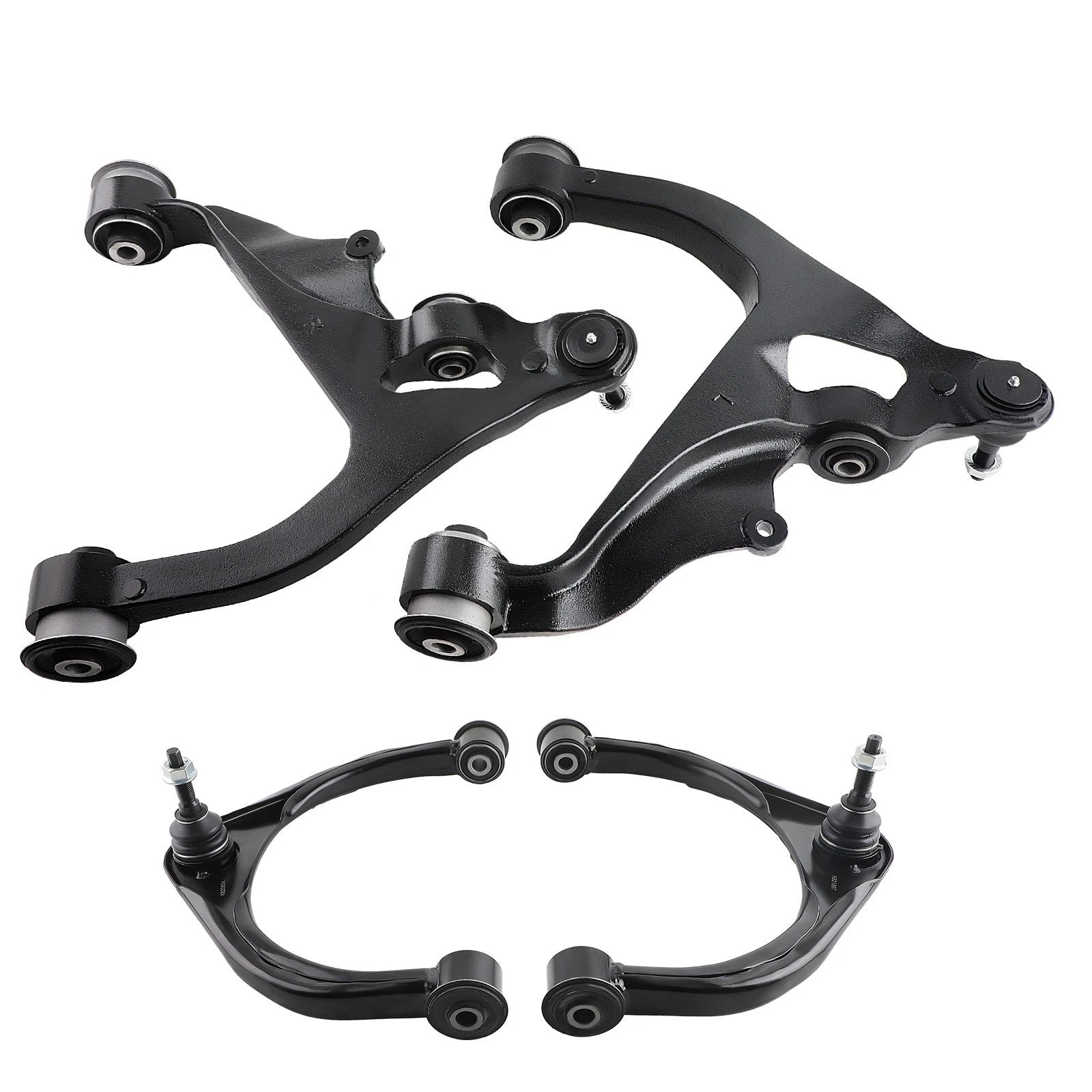 Set of 4 Front Upper Lower Control Arms + Ball Joints for Dodge Ram 1500 (2009–2019)