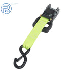 Set of 4 Heavy Duty 1.6" × 8' Tie Down Ratchet Straps with S Hook