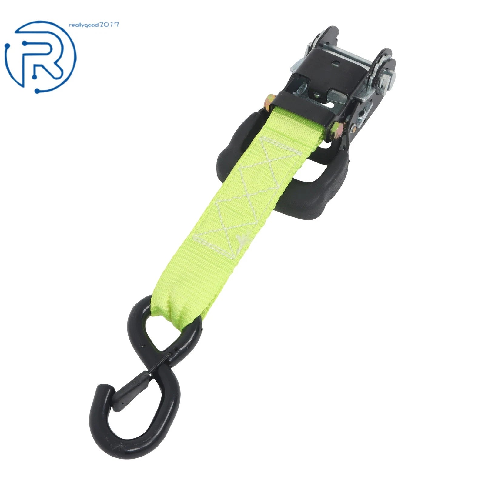 Set of 4 Heavy Duty 1.6" × 8' Tie Down Ratchet Straps with S Hook