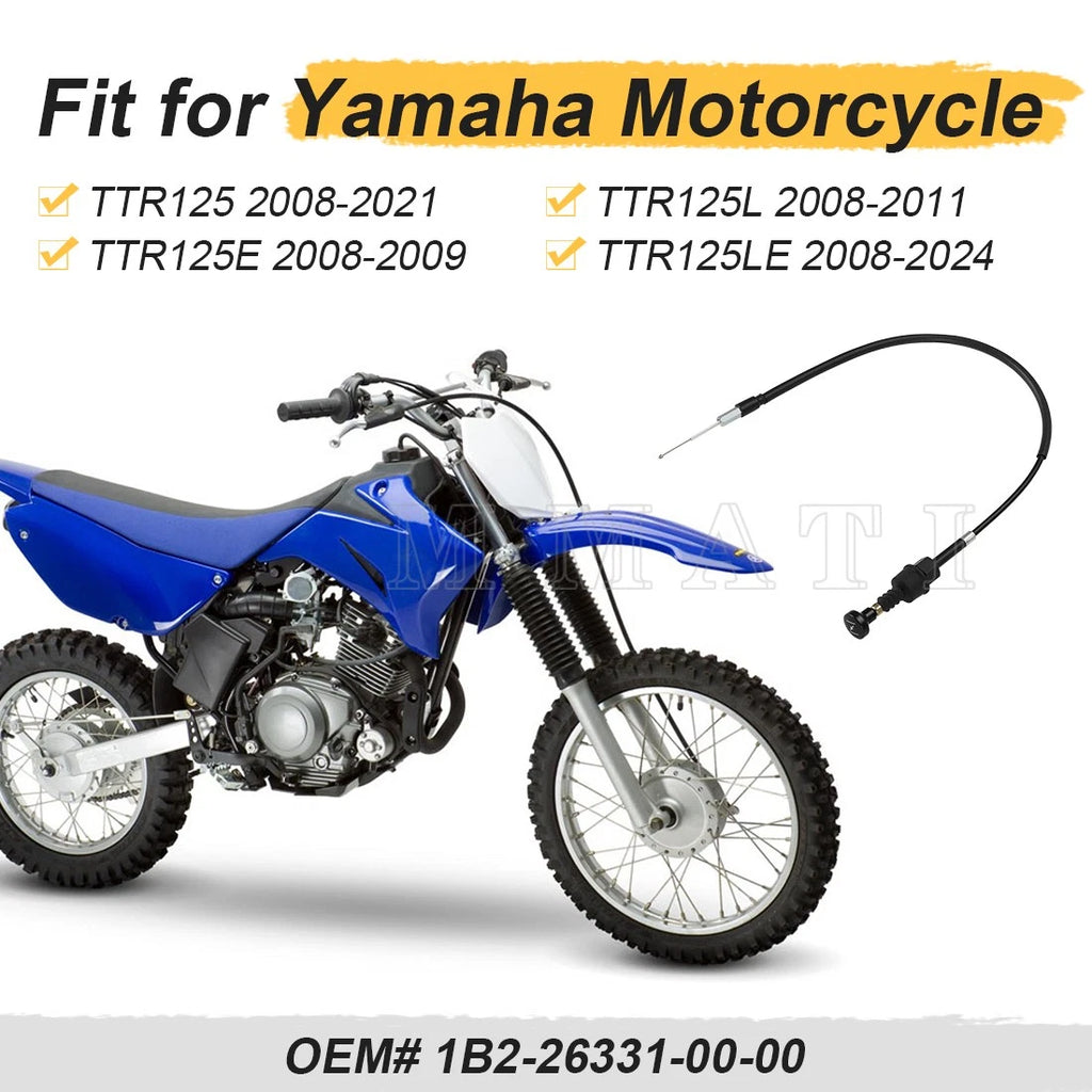 Starter Choke Cable for Yamaha TTR125 TTR125E/L/LE (2008–2024) 1B2-26331-00-00