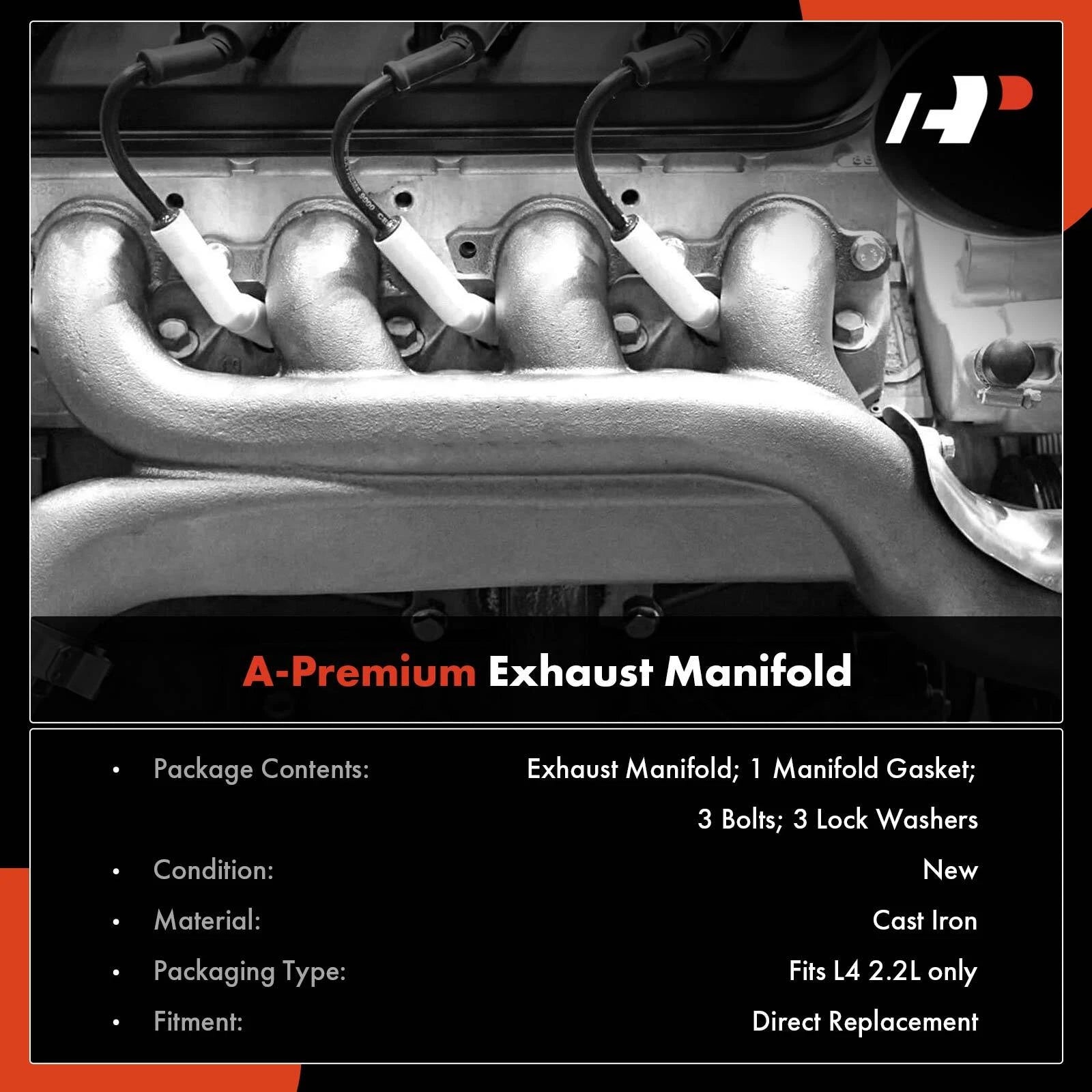 2X Exhaust Manifold for Chevy Equinox, Malibu (2008–2009)
