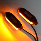 HTTMT LED Red Mirror Block Off Base for Suzuki GSXR1000 (2005–2008), GSXR600/750 (2006–2012)