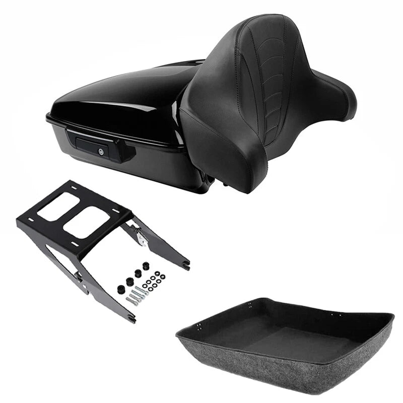 Chopped Trunk Backrest Mount Rack for Harley Softail Sport Glide (2018–2021)