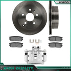 Rear Disc Brake Calipers Rotors Ceramic Pads for Chevy Equinox (2010–2017)
