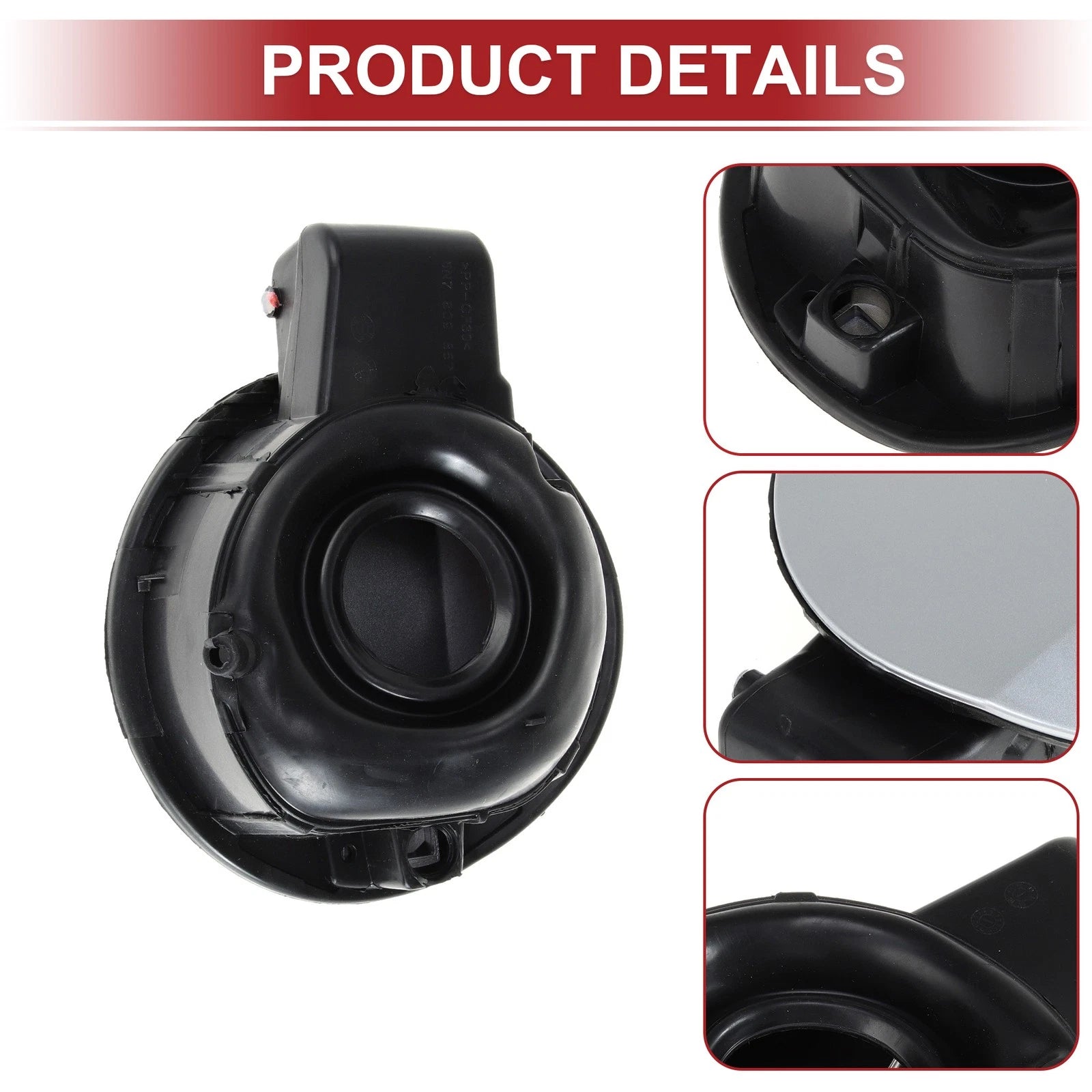 Fuel Tank Door Cap for Volkswagen Tiguan (2010–2019) Silver Tone