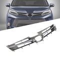 Front Grille Bumper Upper for Toyota Sienna (2018–2019) Chrome Mesh
