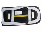 Console Lid Pull Over Cover for Ford Explorer (1995–2001) Red Stitch