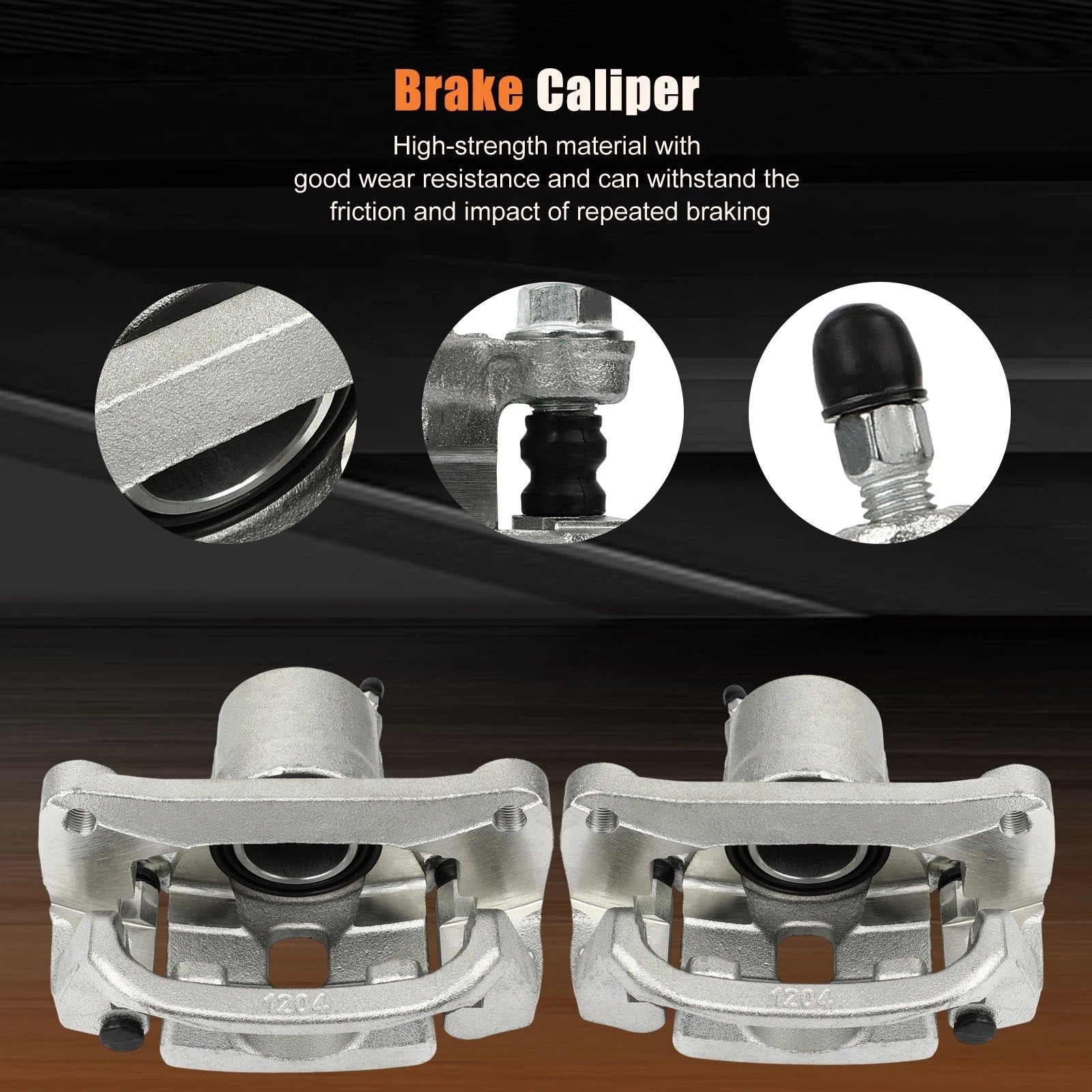 Front Rear Brake Calipers w/ Bracket Kit for Toyota Tundra (2007–2017)
