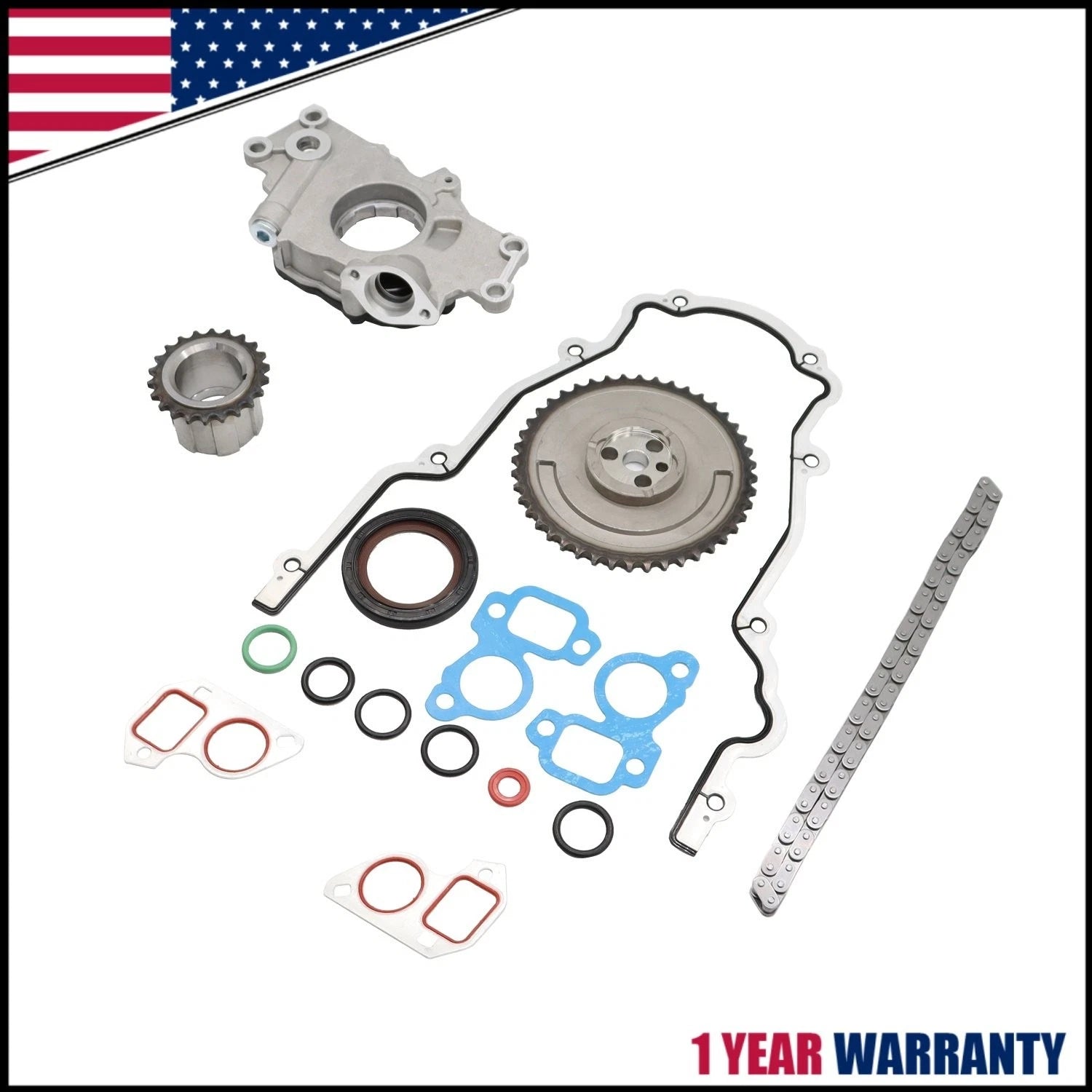 High Volume Oil Pump Timing Chain Kit for Chevrolet GMC 4.8L 5.3L 6.0L (M295HV)