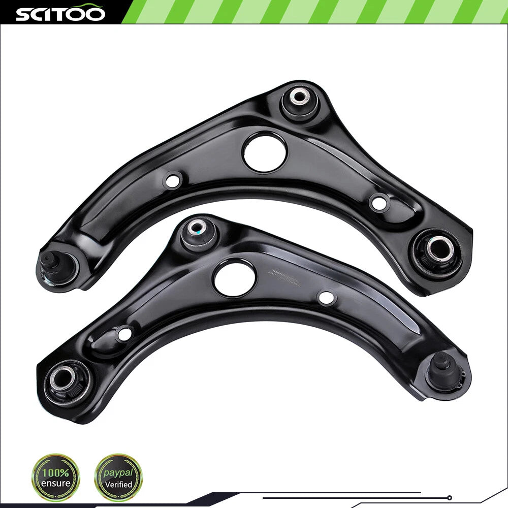 2Pcs Front Lower Control Arm Ball Joint Suspension Kit for Nissan Micra (2015–2019)