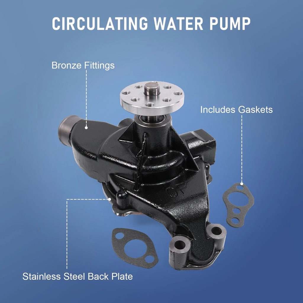 Water Pump with Gasket for MerCruiser 4.3L 5.0L 5.7L 6.2L