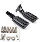 Black Rear Passenger Footpeg Bracket for Harley Electra Glide Road King (1993–2023)