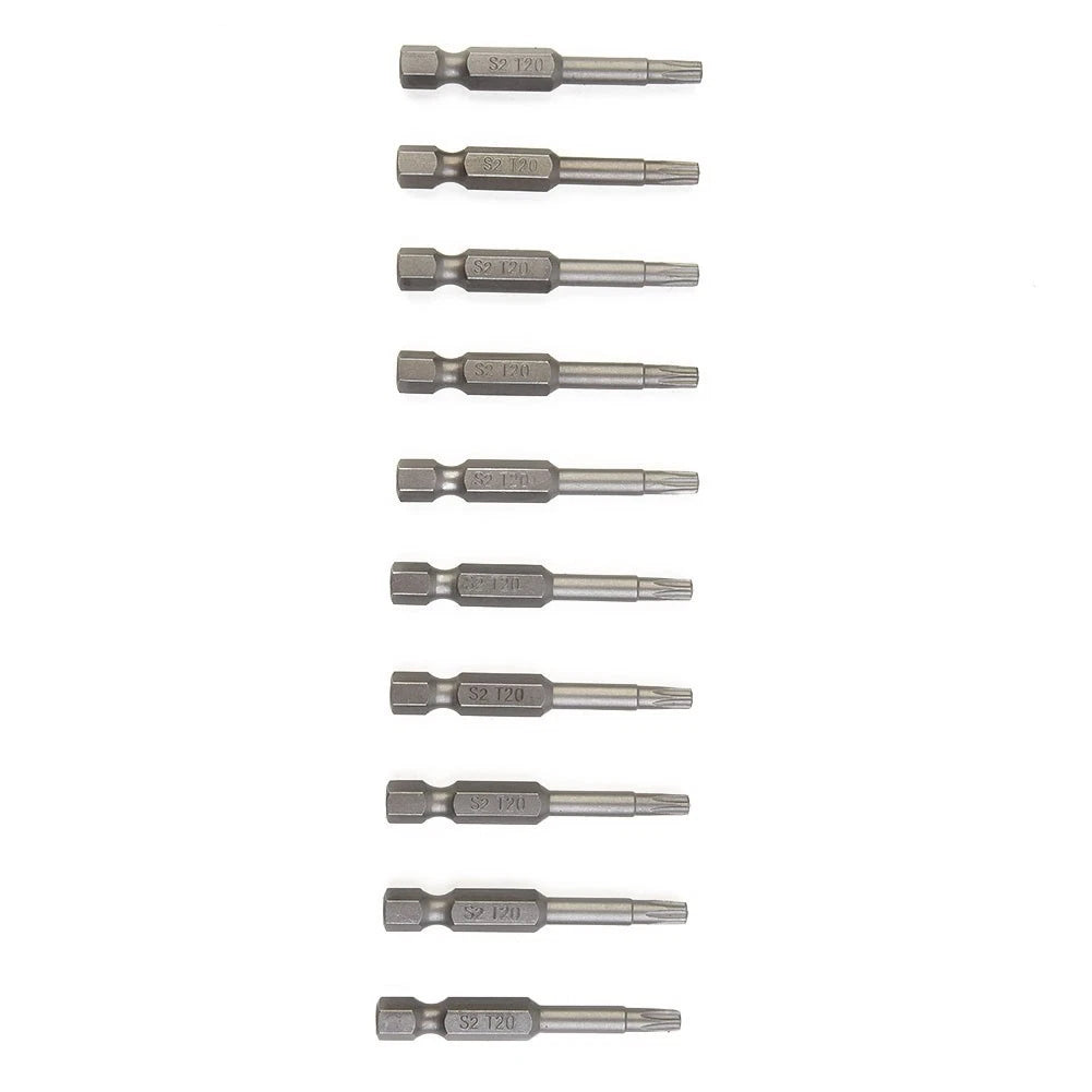 10Pcs Screwdriver Bit Set Anti-rust Alloy Steel 1.97" Length