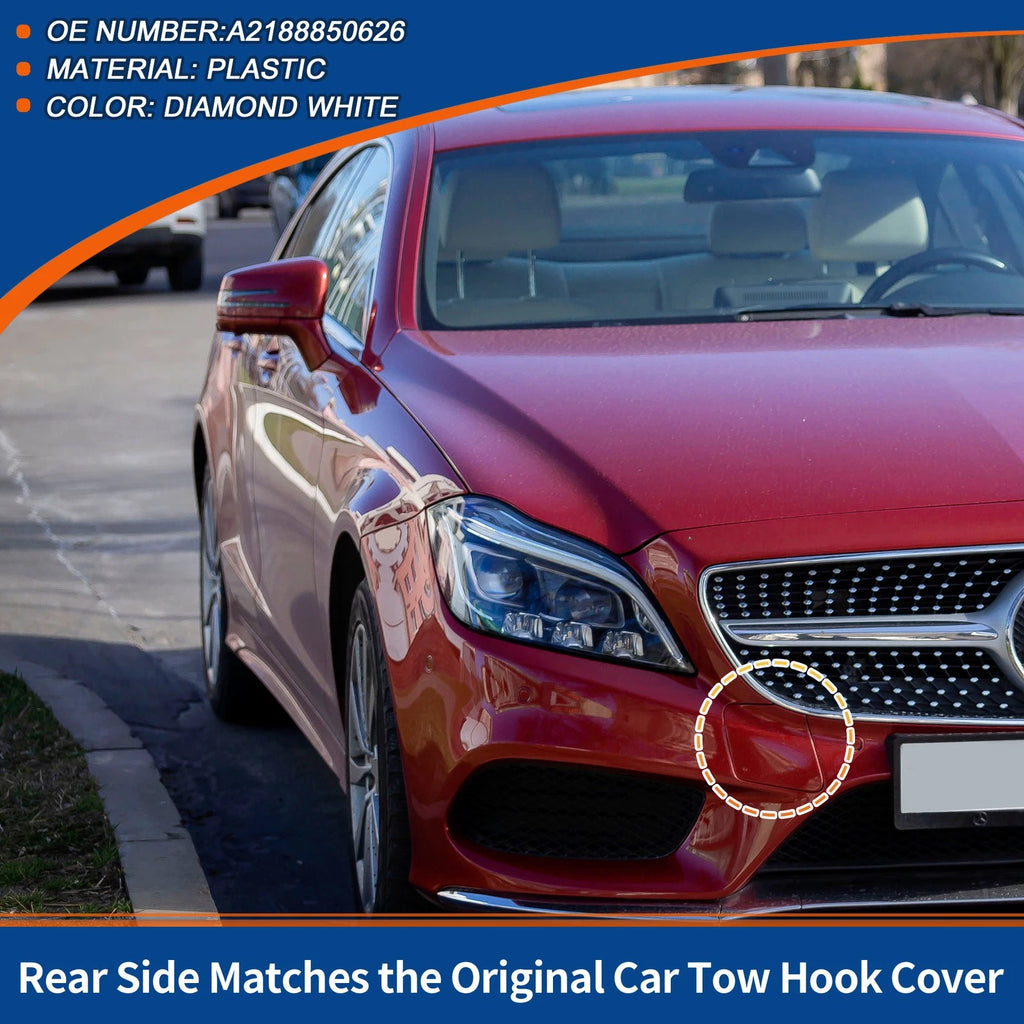 Front Car Bumper Tow Hook Cover for Mercedes-Benz (2012–2018) No.A2188850626