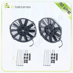 2X 9" Radiator Condenser Cooling Fan for Acura Integra (1990–2001)