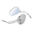 Pair Chrome Rear View Mirrors for Harley FLHT FLHR FLTRX