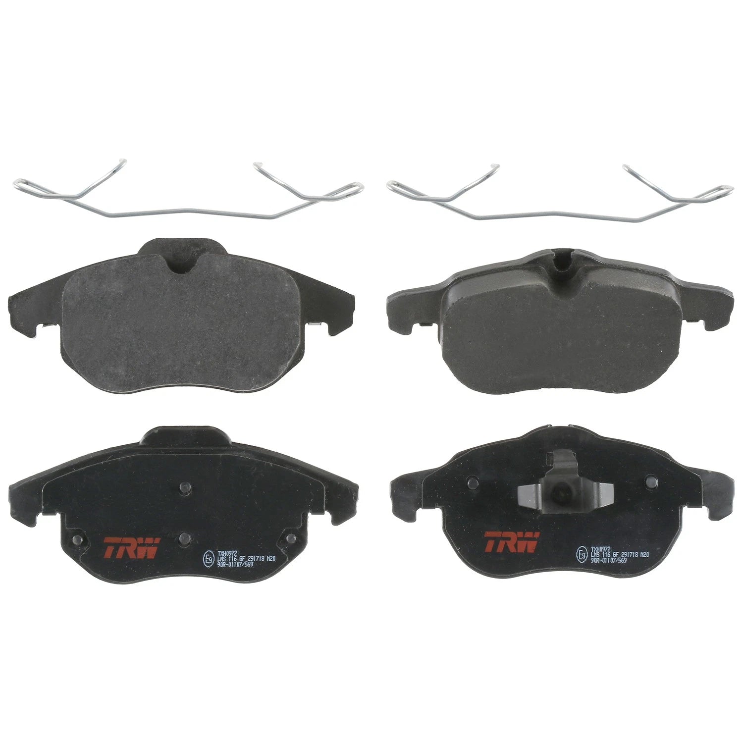 Set of 4 Disc Brake Pads for Saab 9-3 (2006–2011)