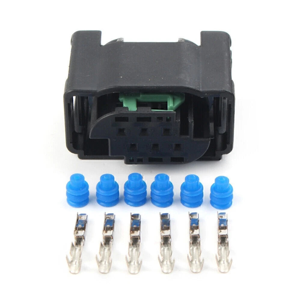 Connector Set of 1 w/6 Pins & 6 Seals for Electronic Throttle Body