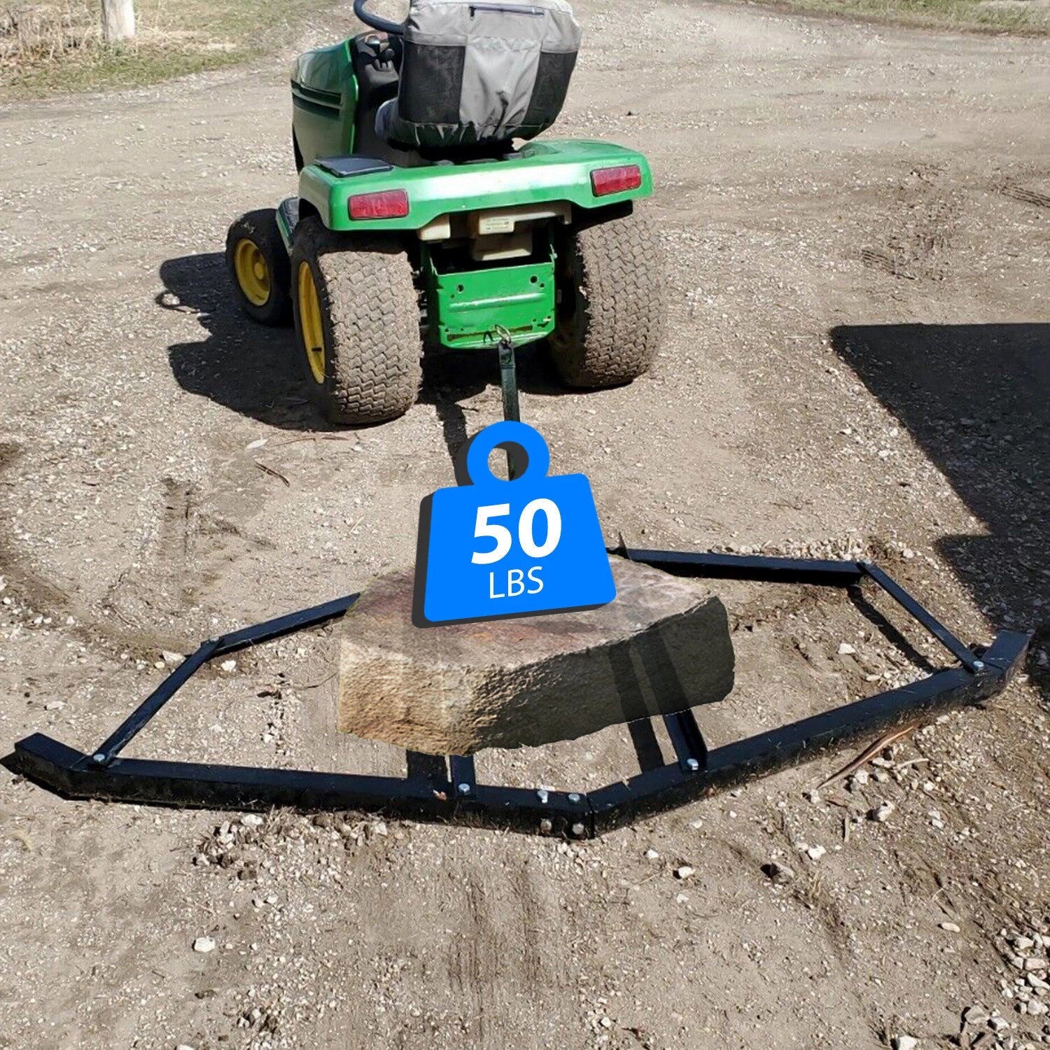 Tow Behind Drag Harrow for ATV UTV Lawn Tractor (72" Width)