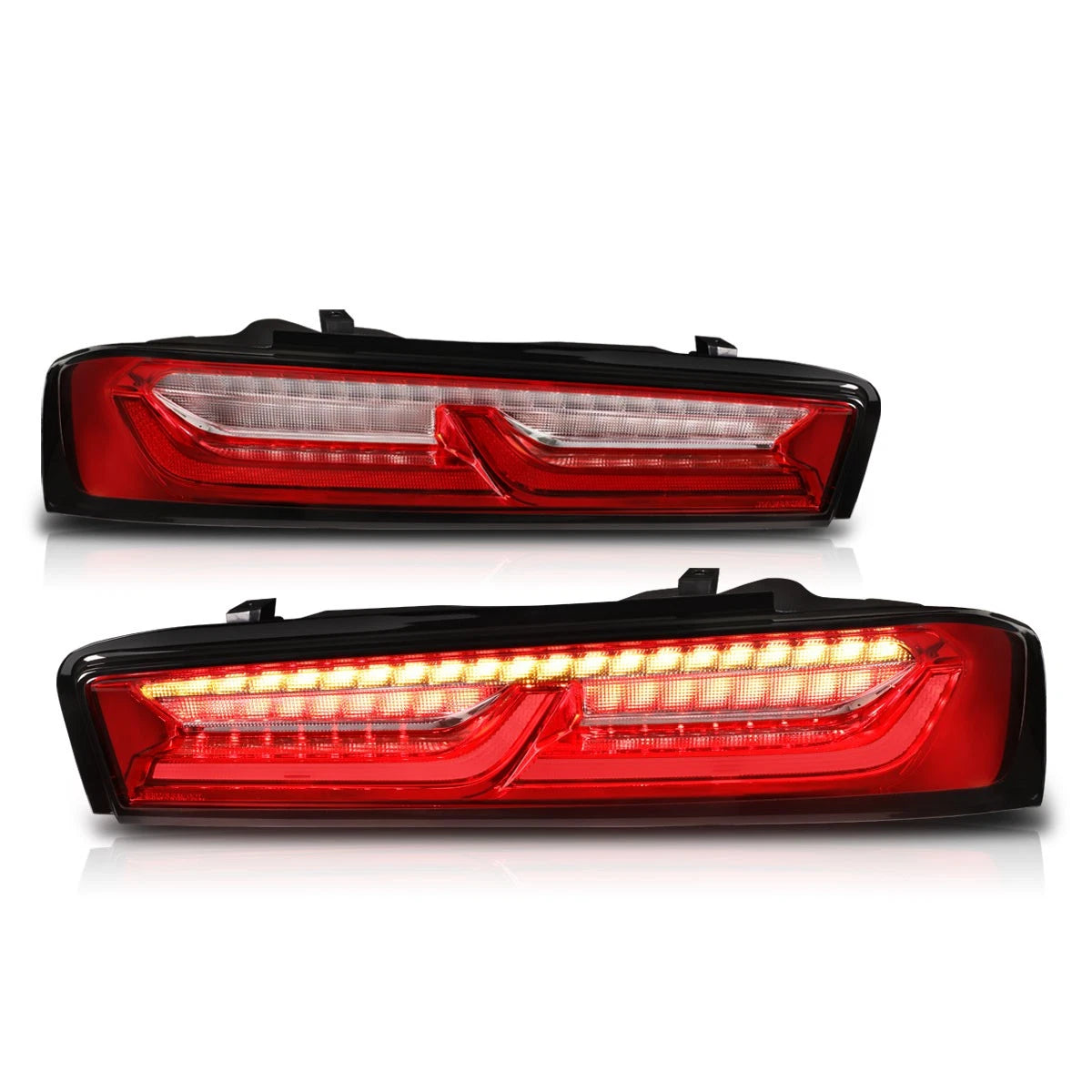 LED Bar Sequential Turn Signal Tail Brake Reverse Lights for Chevy Camaro (2016–2018)
