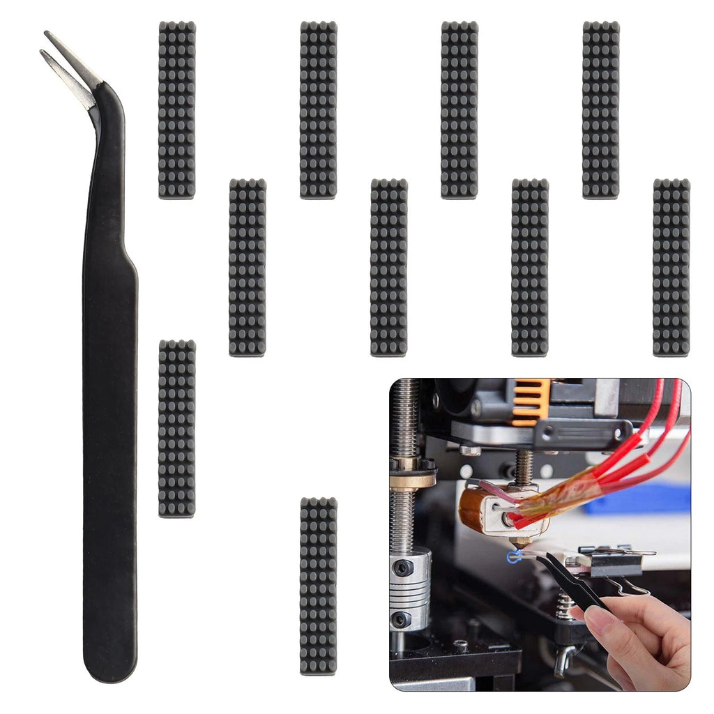 10 PC Silicone Brush Kit and Tweezer Set for Automotive Maintenance