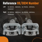 Rear Brake Caliper Set for Chevrolet Malibu (2014–2015)