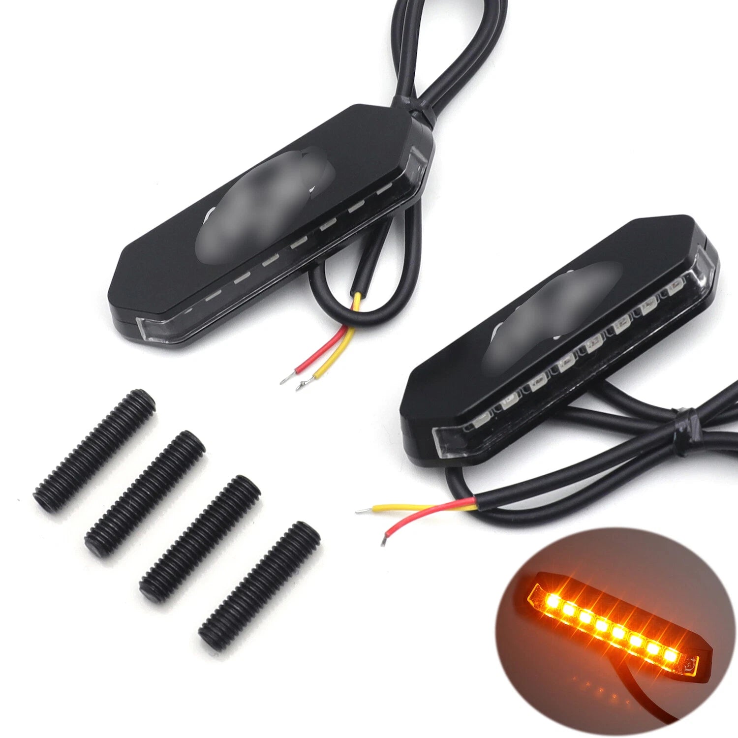 LED Mirror Block Off Base Plate for Kawasaki Ninja ZX-6R (2013–2018), Ninja 250 (2013–2020)