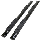 Black 5in Oval Strght w/2 Pads Step Nerf Bar for 15-19 Colorado/Canyon Crew Cab
