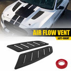 Matte Black Front Hood Side Air Flow Vent Cover for EPY