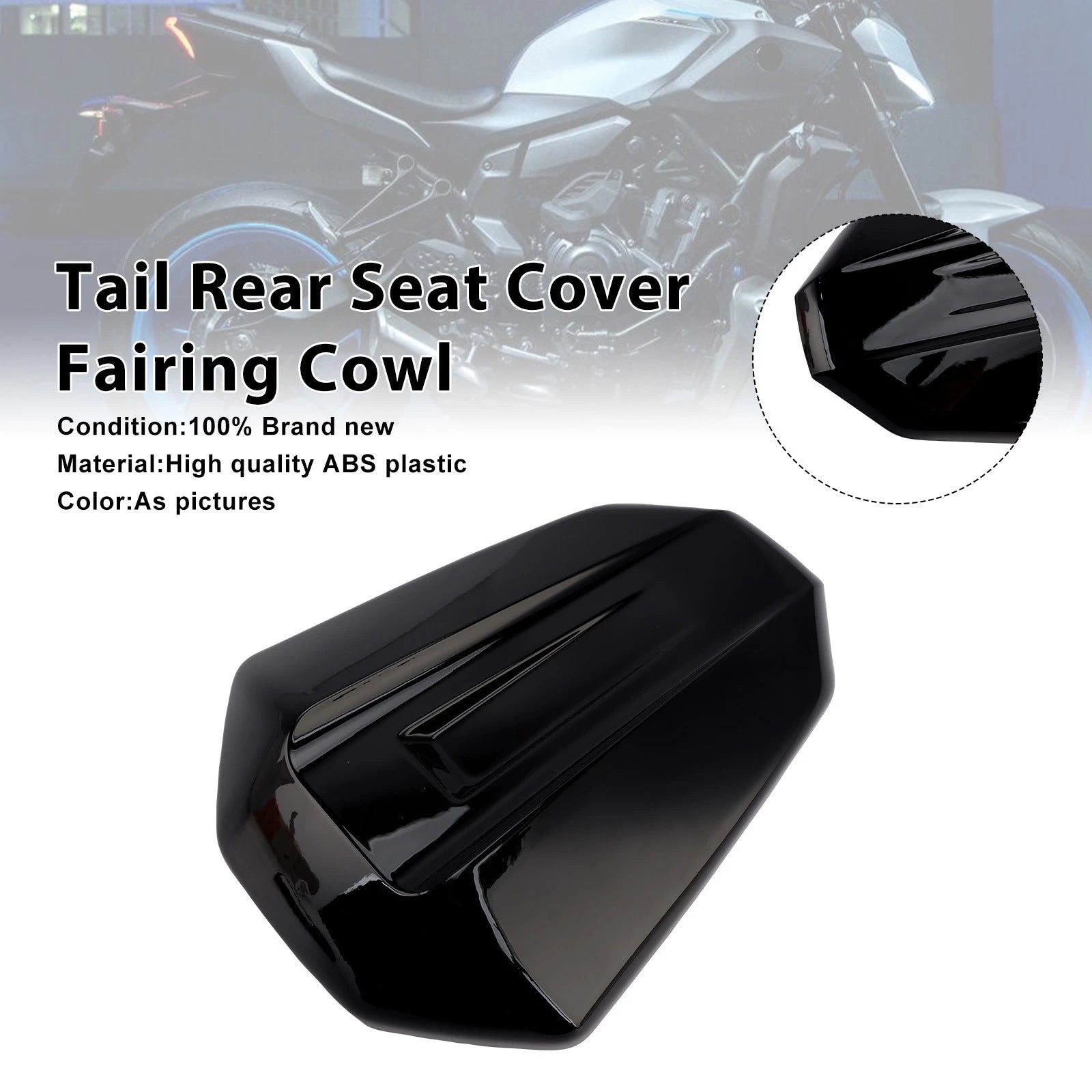 Tail Rear Seat Cover Fairing Cowl for Yamaha MT-07 (2025–2026) Black