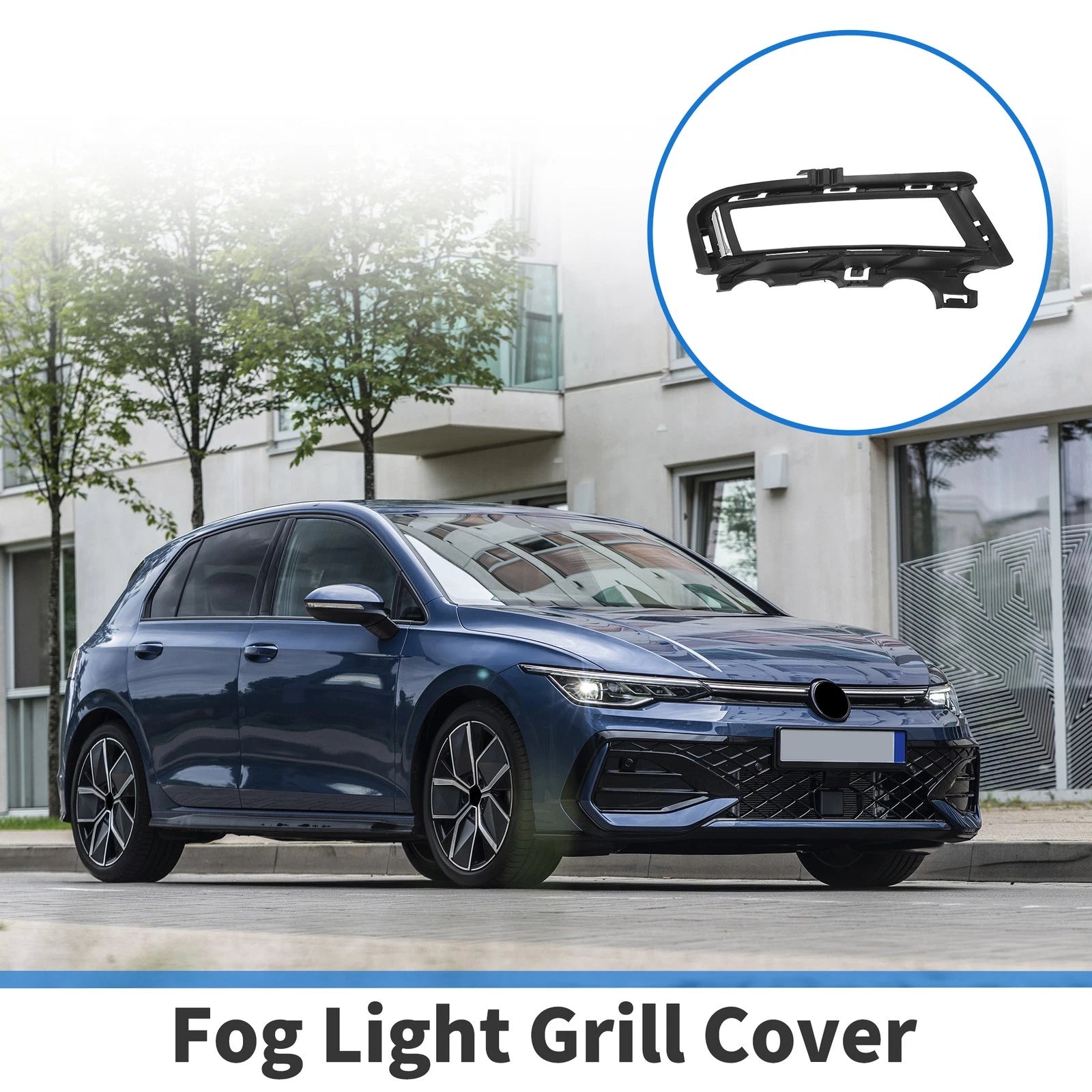 Fog Light Grill for Volkswagen Golf (2013–2017) - Black