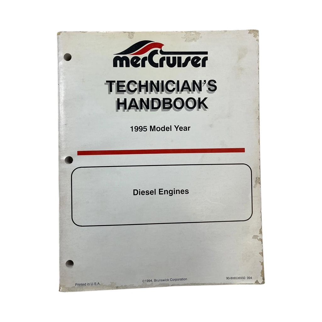 Technician's Handbook for Mercruiser Diesel Engines (1995) 90-806536950
