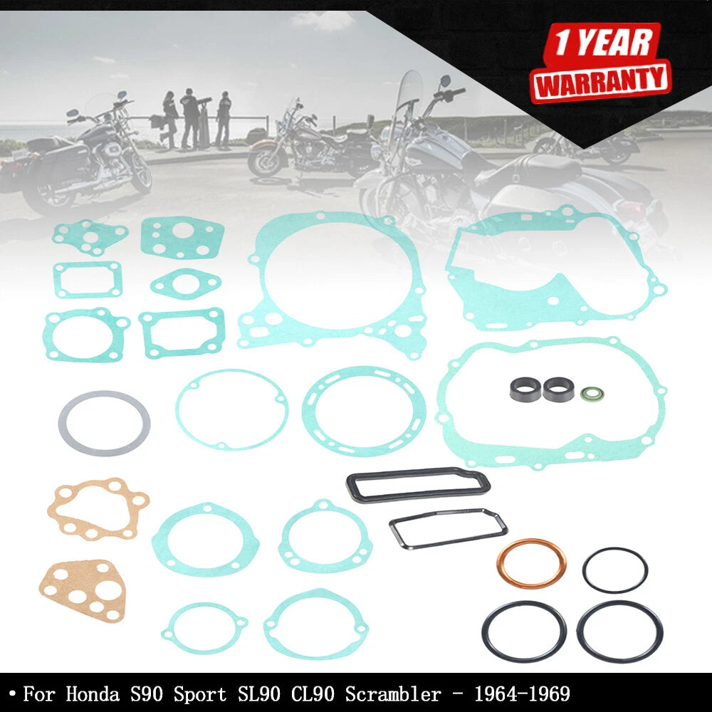 Engine Gasket Set for Honda S90, SL90, CL90 (1964–1969)
