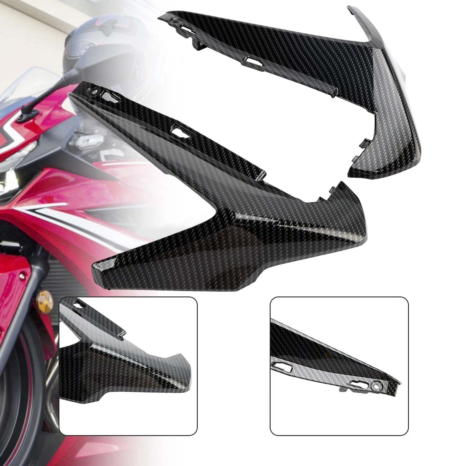 Front Nose Cover Headlight Panel for Honda CBR500R (2019–2021) Carbon