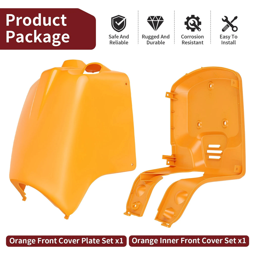 Set of 2 Orange Inner Front Covers for Honda Ruckus 50 NPS50 (2003–2024)