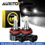 2X H8 H11 H9 H16 LED Fog Light Bulb 6500K for Ford Chevy (Fits Multiple Years)