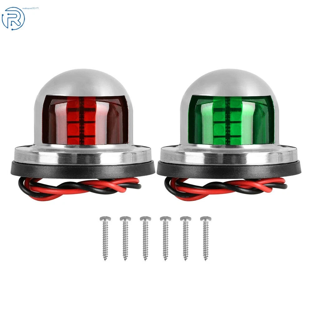 LED Bow Navigation Lights for Marine Boat Pontoon (12V)
