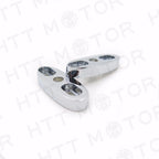 Chrome Motorcycle Mirror Block Off Plates for HTTMT (2.5" X 1")