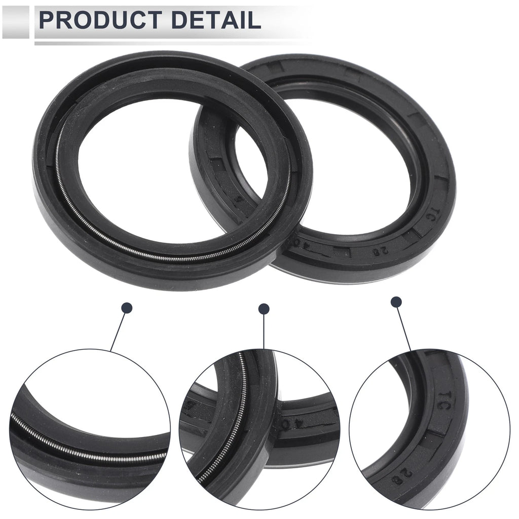 Set of 5 Oil Seal Rotary Shaft Seal TC Nitrile Rubber 28x40x5mm