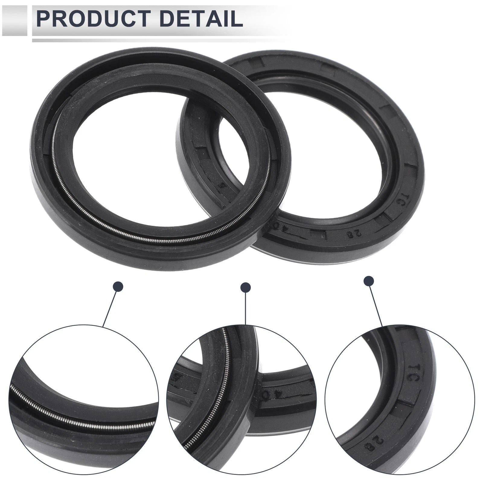 Set of 5 Oil Seal Rotary Shaft Seal TC Nitrile Rubber 28x40x5mm