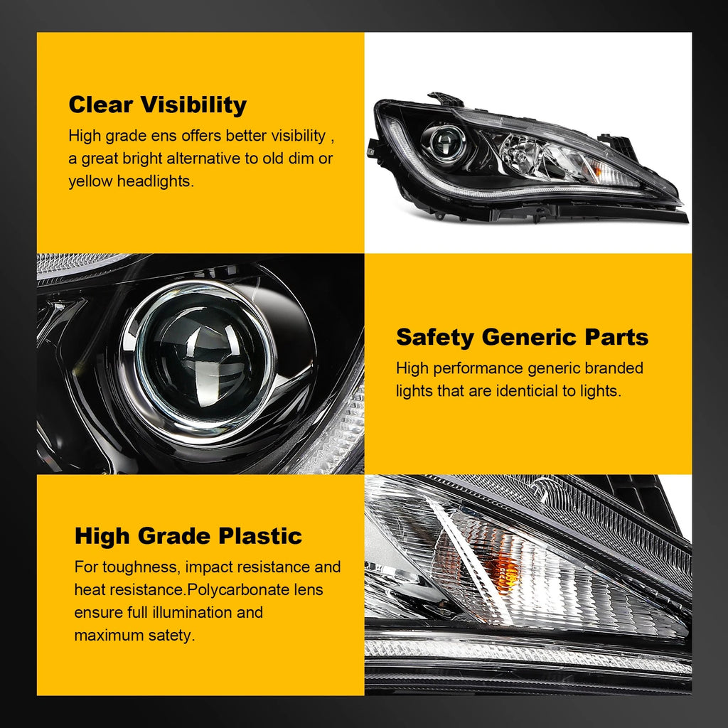 Right Side Projector HID Headlight for Chrysler Pacifica, Voyager (2017–2020)