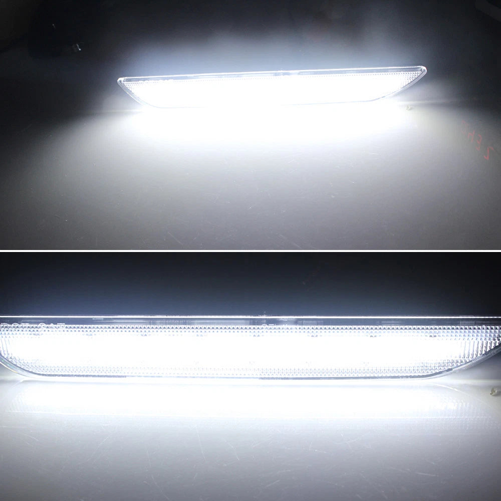Clear White LED Rear Side Marker Lights for Ford Mustang (2015–2020)