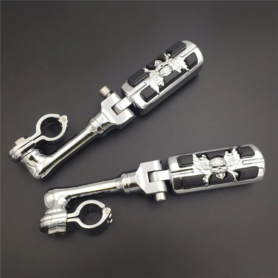 Chrome Zombie Foot Peg for Honda GoldWing VTX1300 Shadow Valkyrie (2001–2008)
