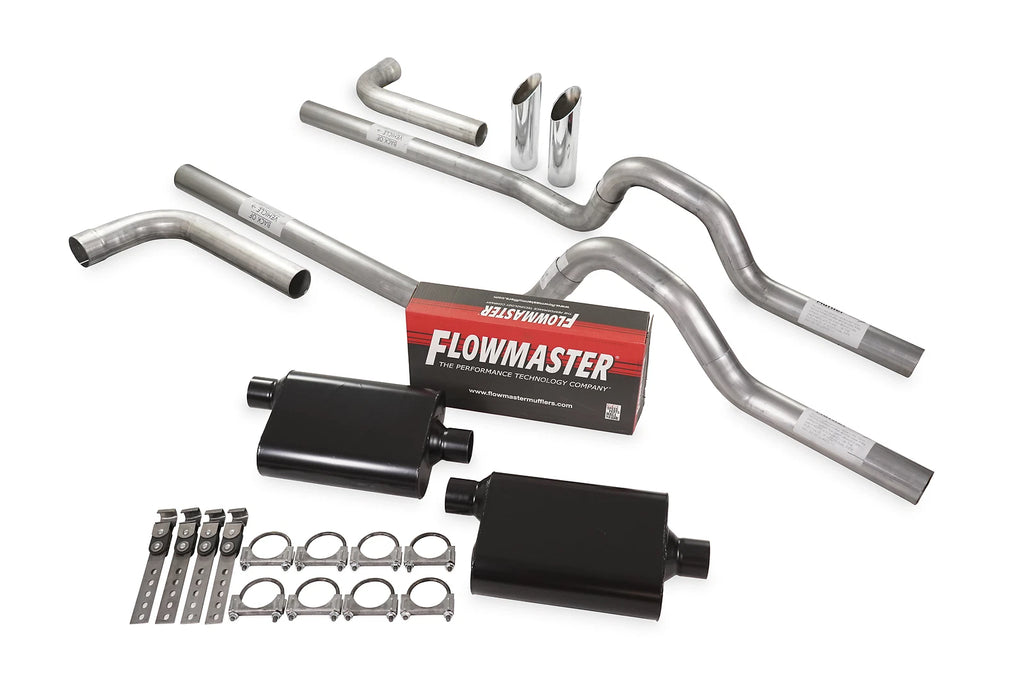 Dual Exhaust Kit 2.5" Flowmaster Super 44 for GM C/K 20 3/4 Ton (1981–1987)