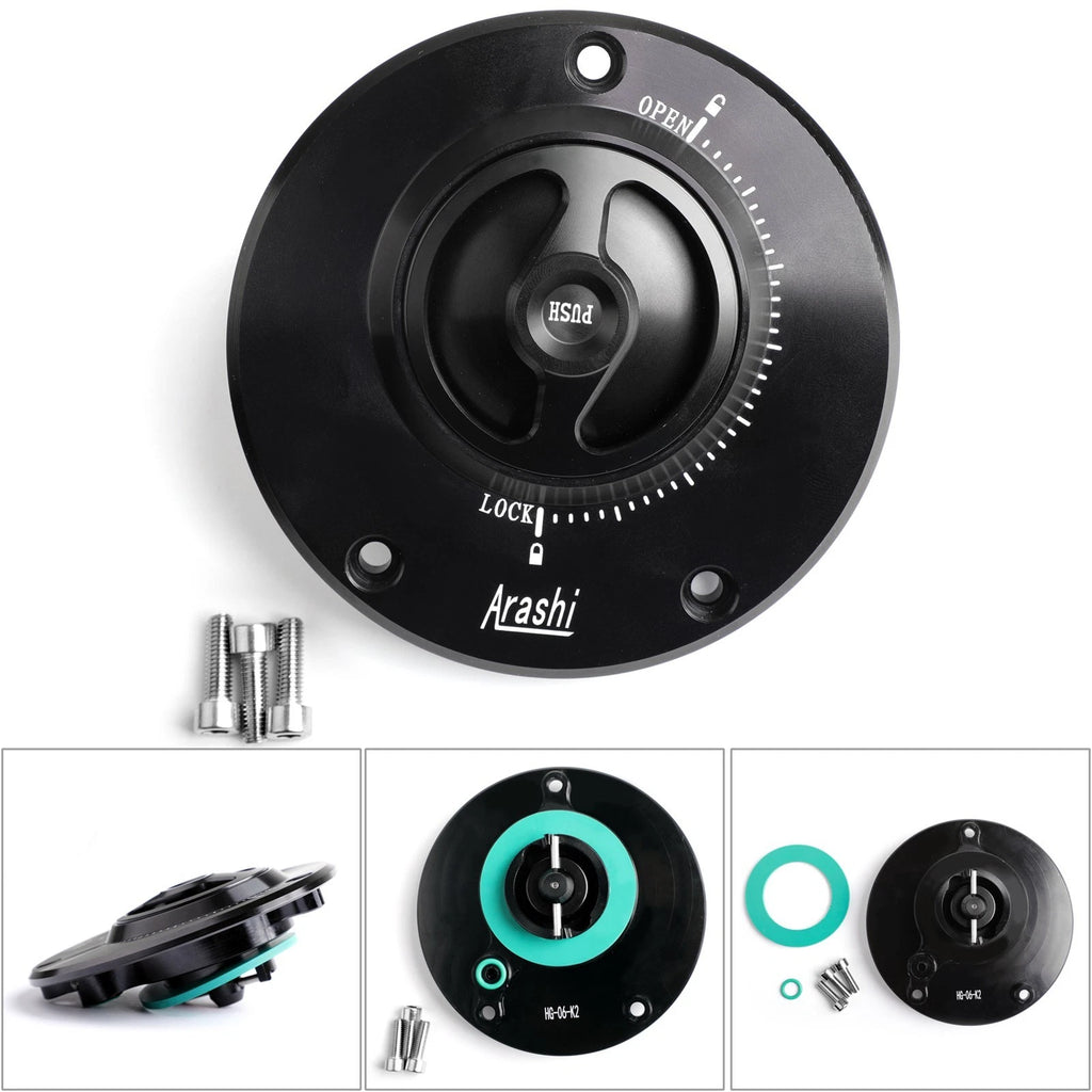 Quick Release Fuel Filler Cap for Kawasaki ZX6R ZX10R ZZR1400 Z750 Z800 Z1000