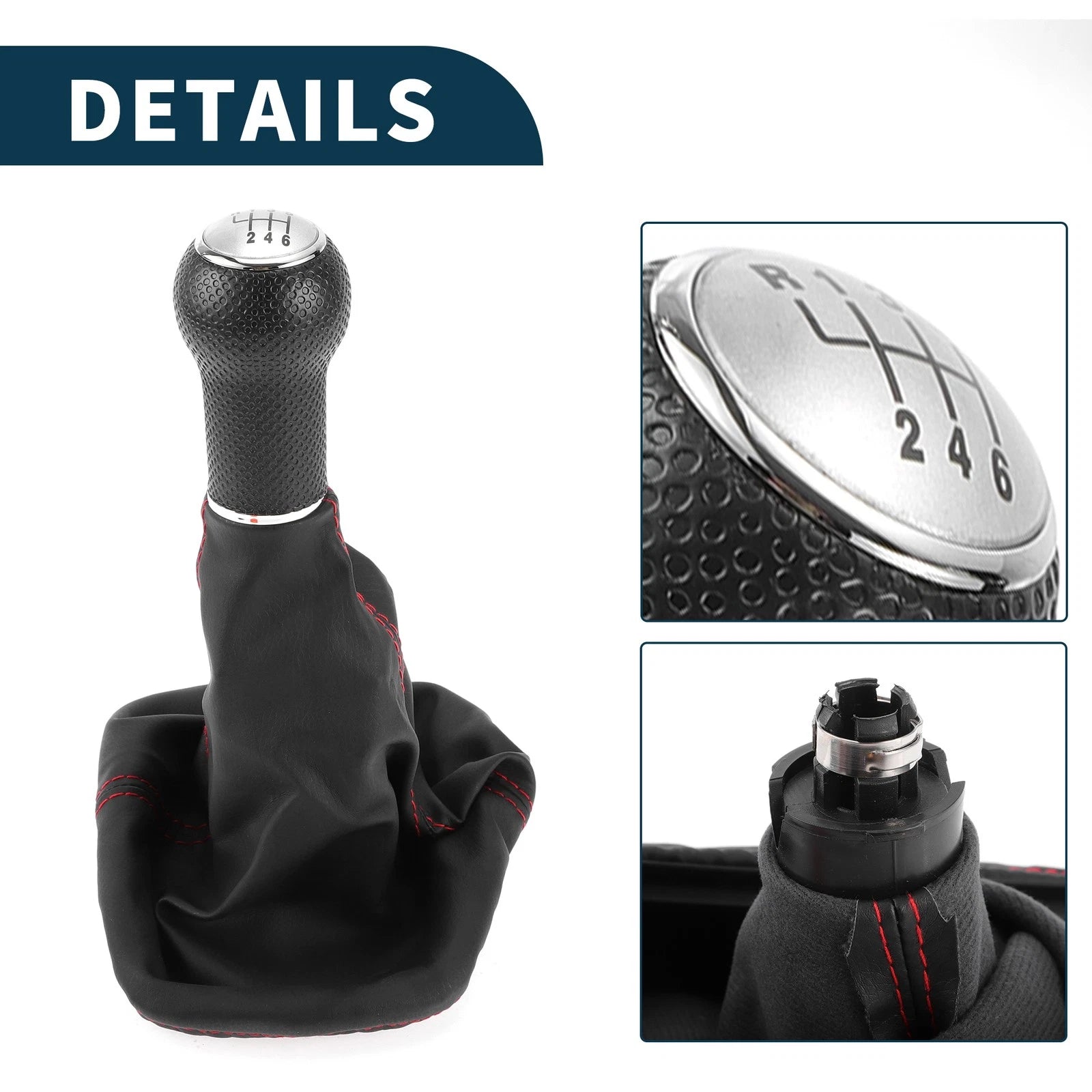 6 Speed Gear Shift Knob with Cover for Volkswagen Golf (1983–1991)