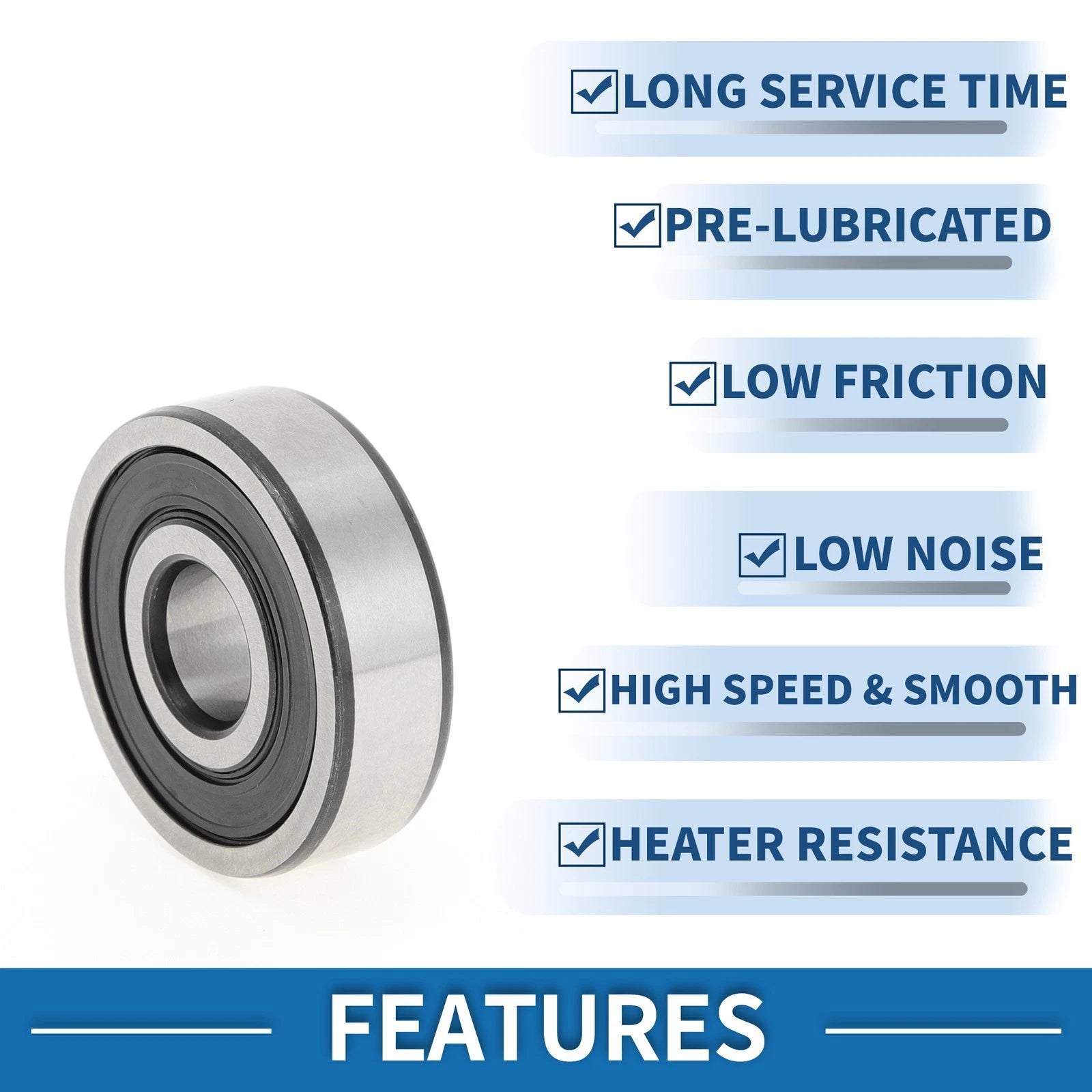 6200DDU Deep Groove Ball Bearing for Scooter Skateboard Wheel (P4)